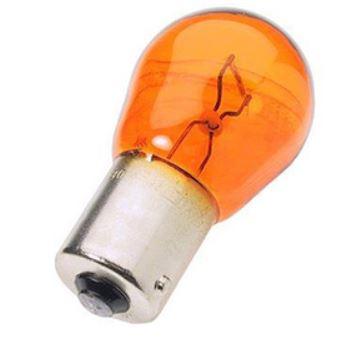 INDICATOR BULB SINGLE FILAMENT PY21W 21W 12V  ORANGE (CAPPED OFF-SET PINS)