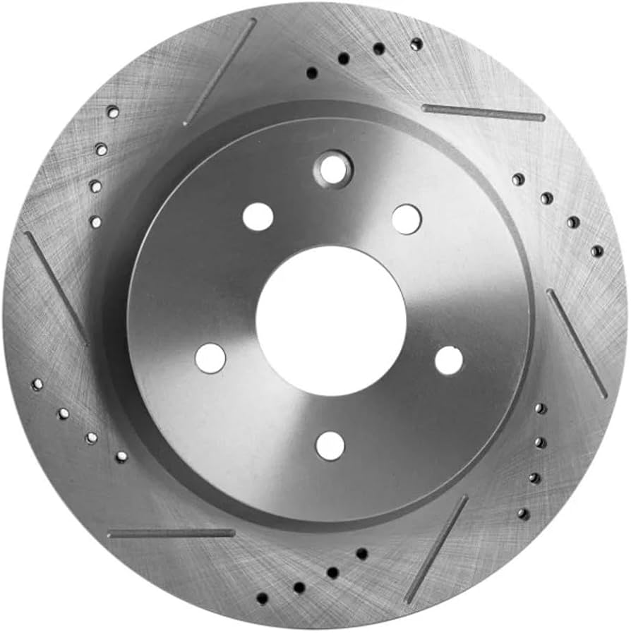 REAR SLOTTED BRAKE DISC ROTOR RH/LH