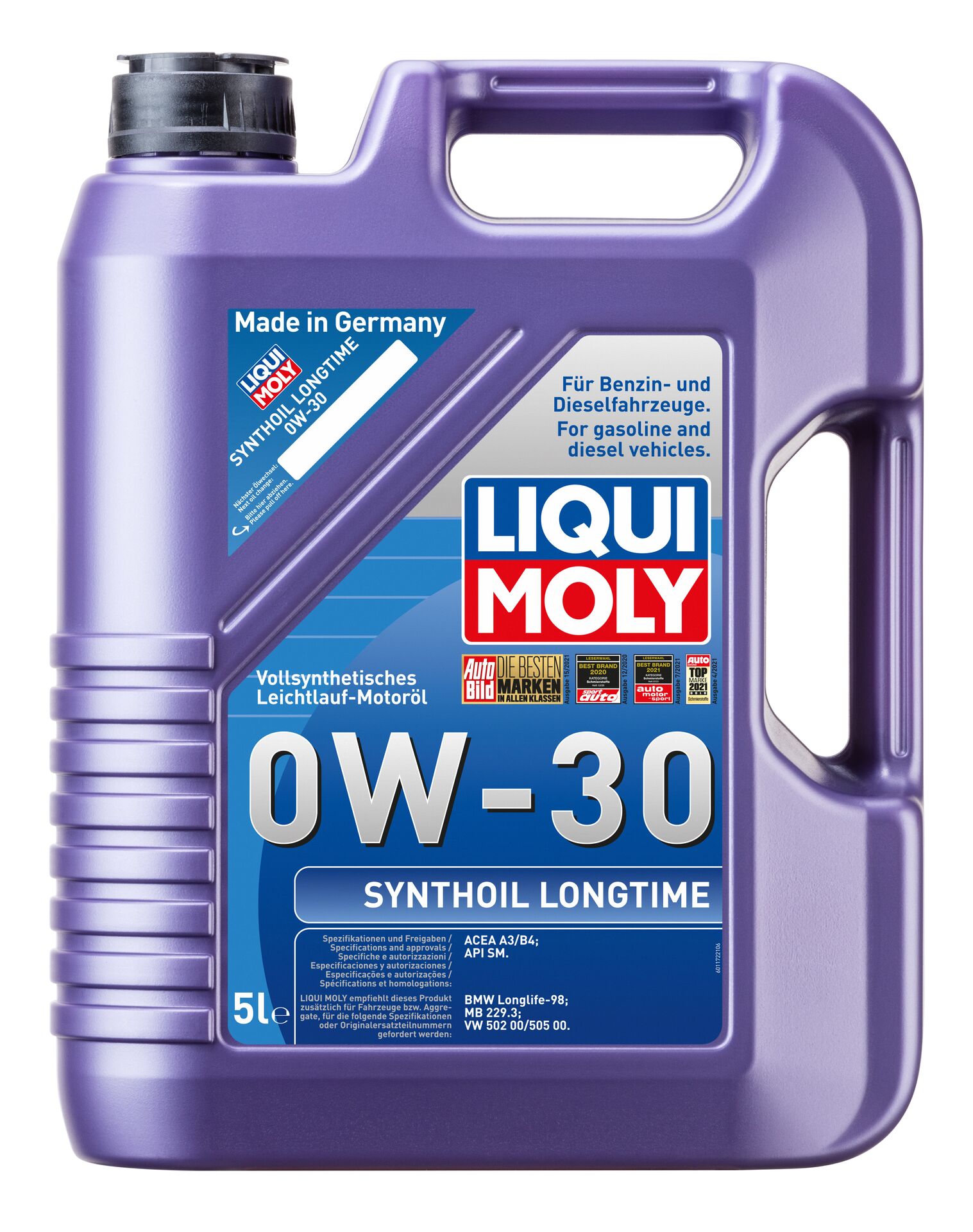 LIQUI MOLY SYNTHOIL LONGTIME 0W-30 SYN 5L