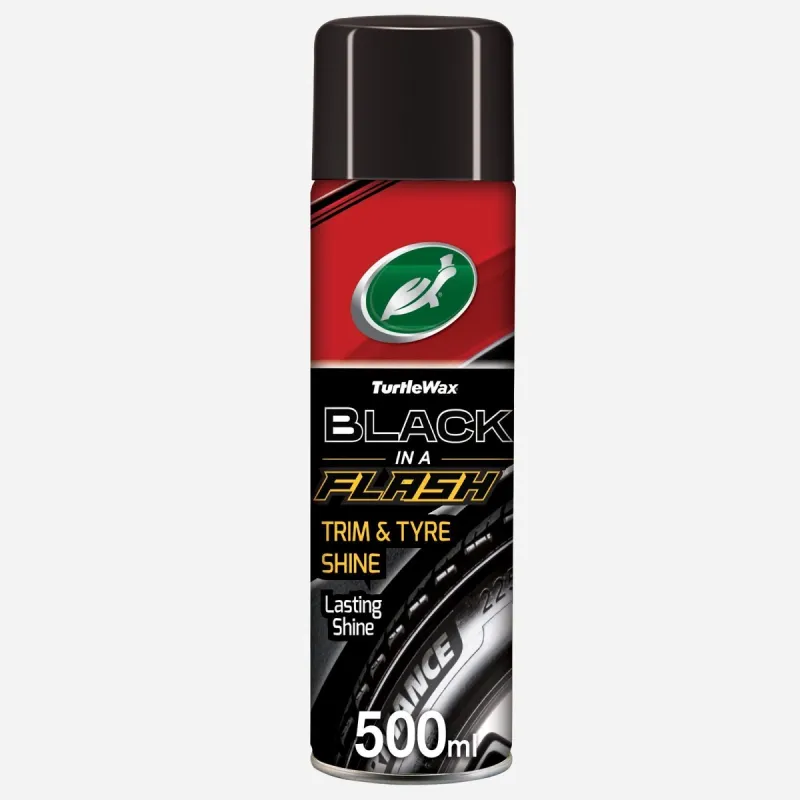TURTLEWAX BLACK IN A FLASH TRIM & TYRE 500ML