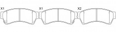 FRONT BRAKE PAD SET