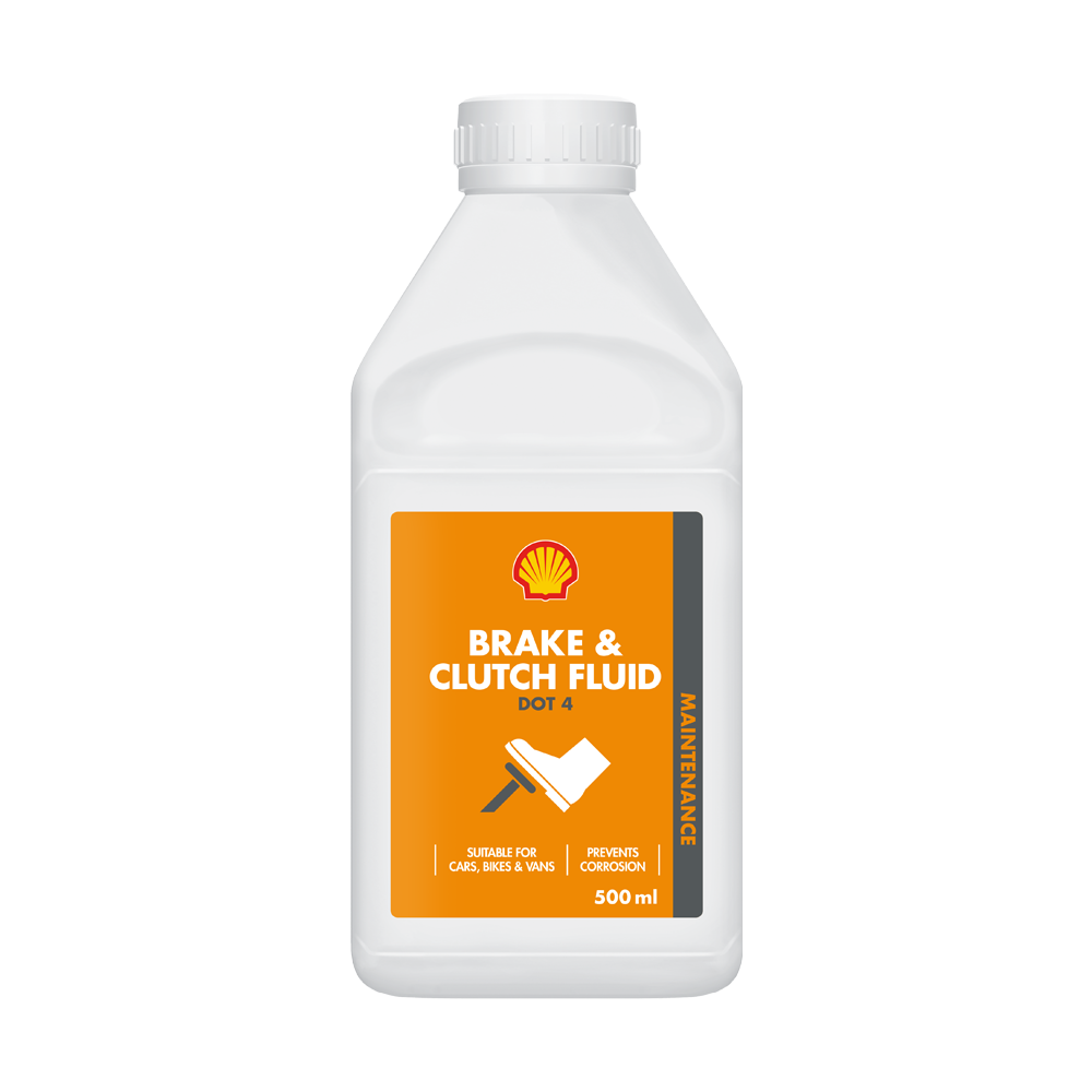 DOT 4  BRAKE & CLUTCH  FLUID 500ML SHELL