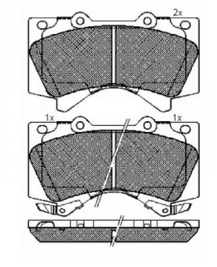 FRONT BRAKE PAD SET